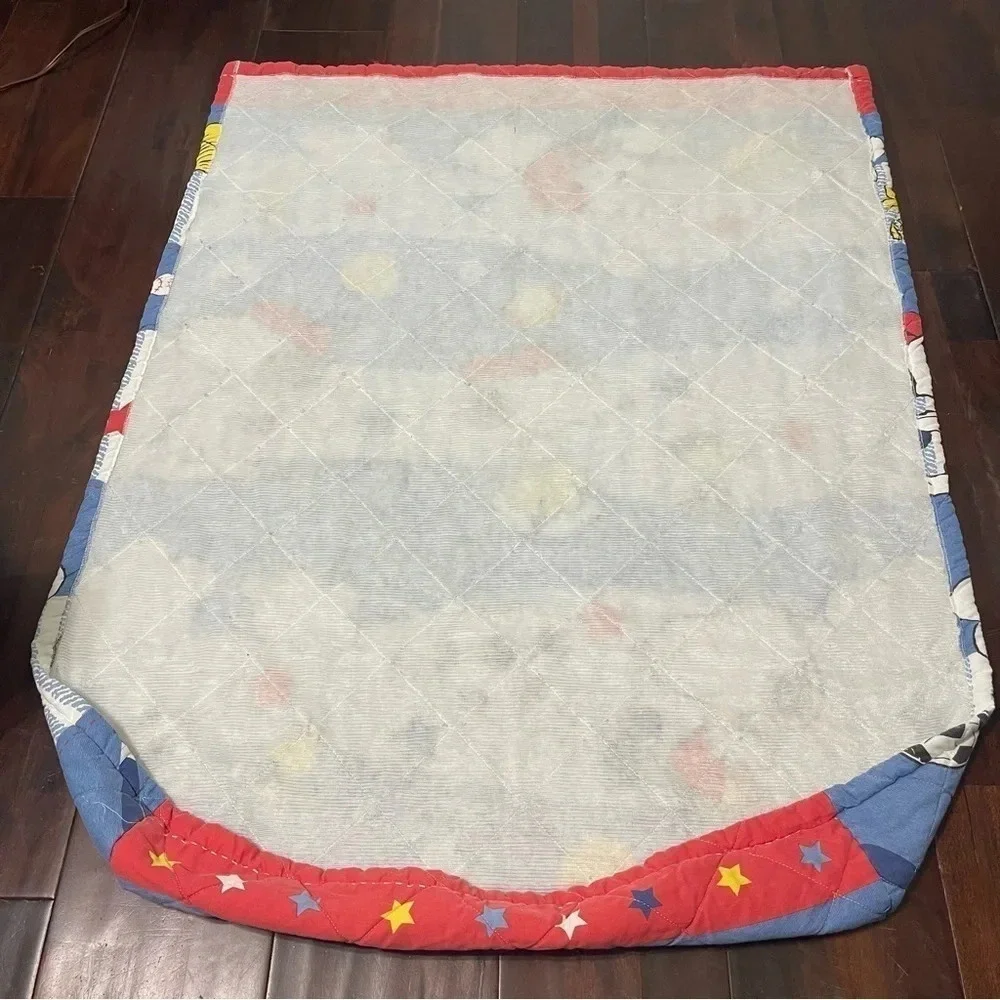 Vintage Snoopy Baby Toddler Comforter Top 42x57